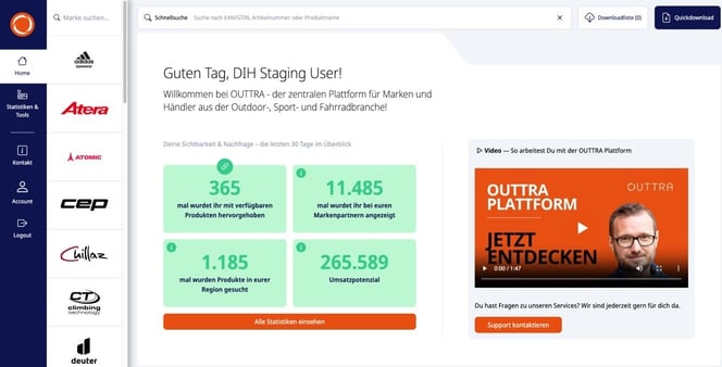 Startseite Händler Dashboard
